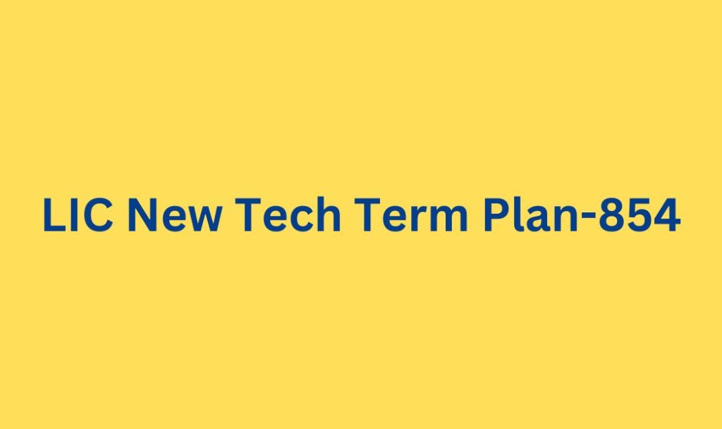 LIC New Tech Term Plan-854