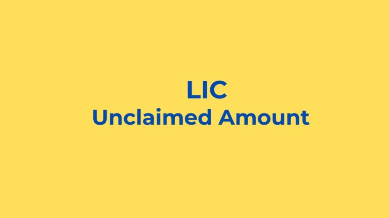 LIC Unclaimed Amount